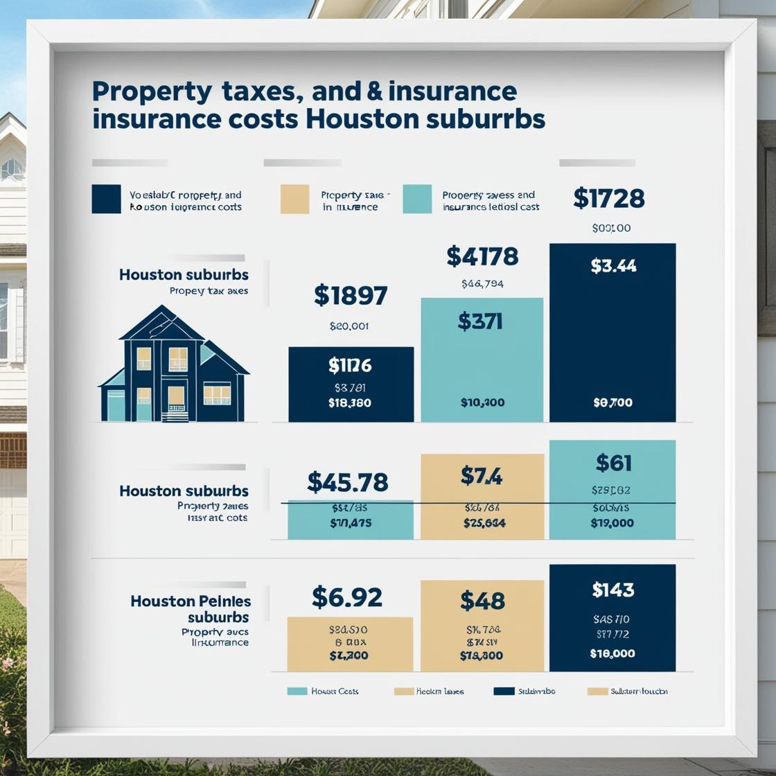 How Do Property Taxes and Insurance Costs Compare Across Different Houston Suburbs?
